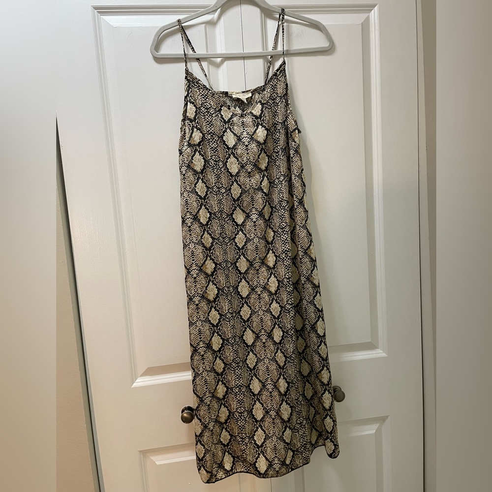 NWT See You Monday brand Women’s Medium Snake Print Maxi Slip Dress Y2K